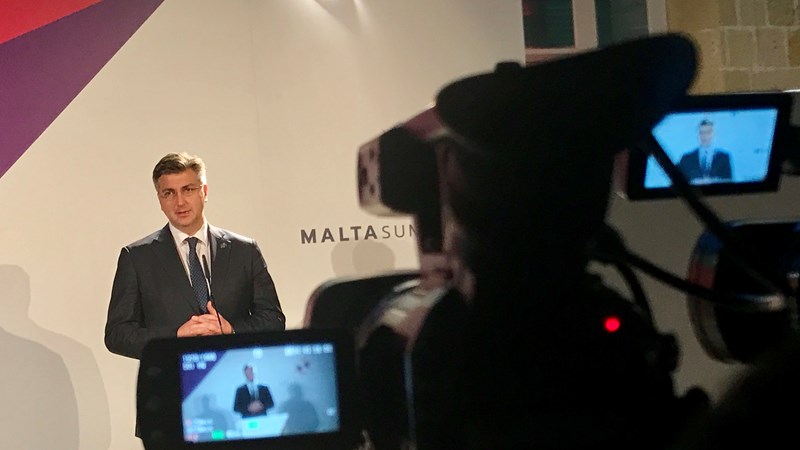Predsjednik Vlade Plenković o temama sastanka na vrhu na Malti te razgovoru s V. Orbanom